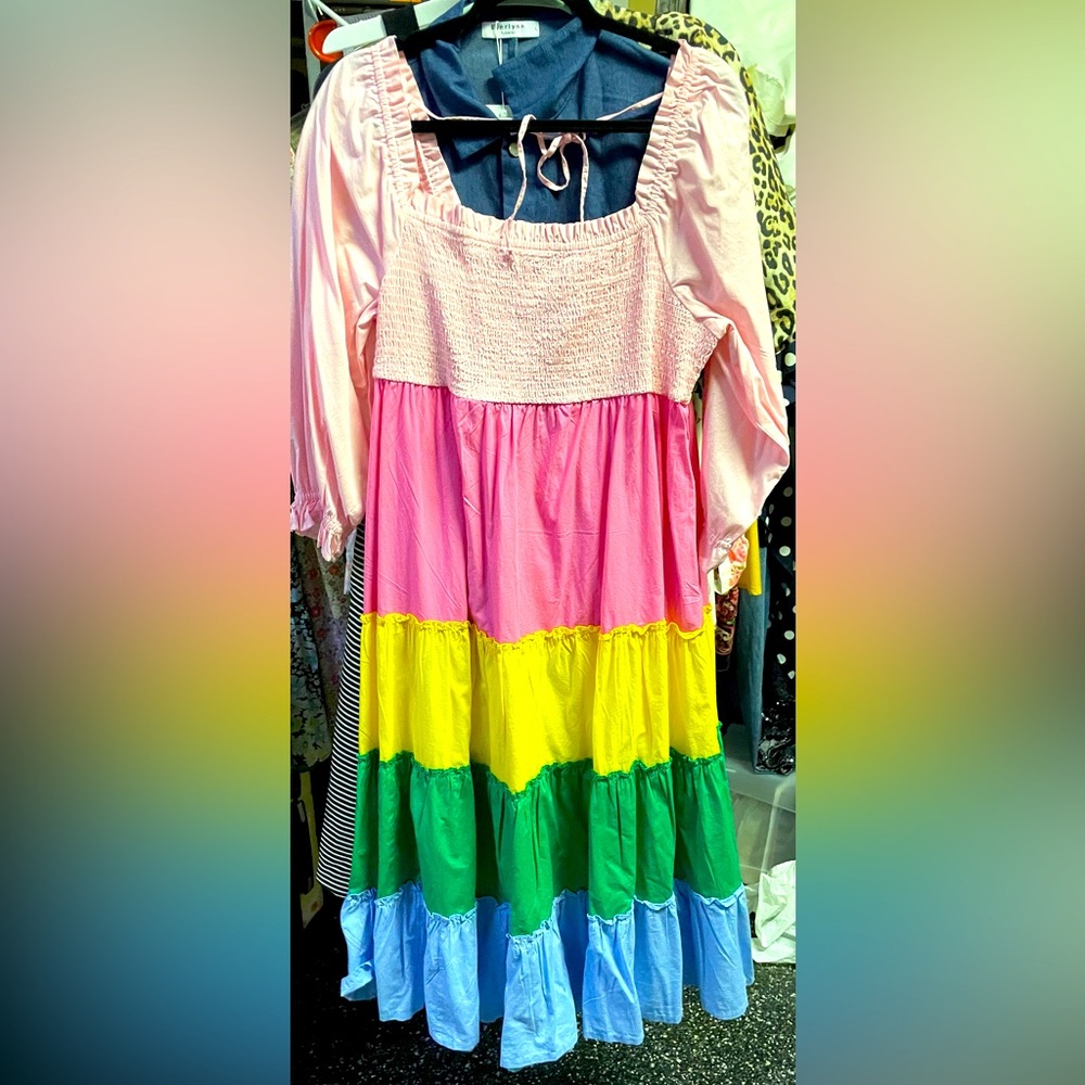 Belk Crown Pink Smocked Dress